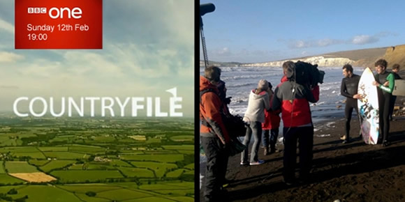 Post image for BBC Countryfile Goes Surfing on The Isle of Wight, In February Madness!